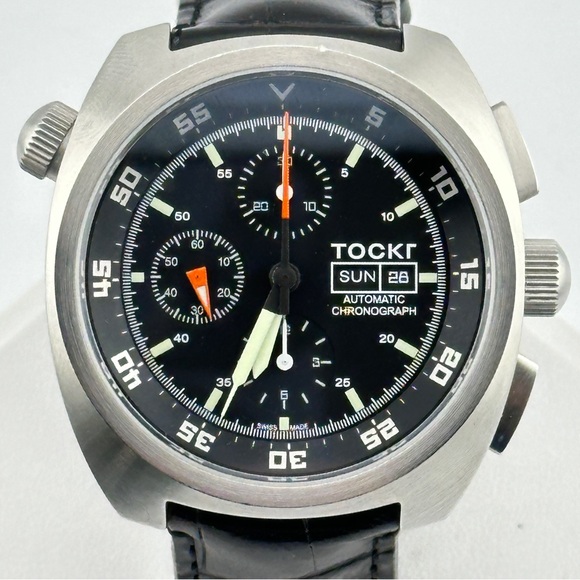 TOCKR Air Defender Limited Edition Valjoux 7750 Automatic 45mm Mens Chrono Watch - Picture 2 of 10